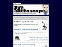 Tablet Screenshot of microscopes.org